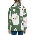 thumbnail image 6 of Naloa Alpaca Faces Teenage Zipper Hoodie, Long Sleeve Zip Up Hoodies Casual Jackets Tops for 7-12 Years-Small, 6 of 6