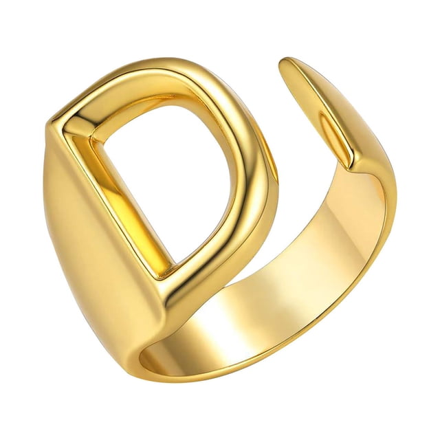 Fiudx Joyería de Moda para Mujer con 26 Letras Abiertas.
