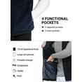 thumbnail image 5 of Off Road Ventures Mens Fleece Vest Lightweight Outerwear Zip Up Golf Running Sleeveless Vest With Pockets for Hiking Travel, 5 of 8
