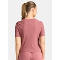 thumbnail image 3 of Avia Women's Ribbed Crop Tee with Short Sleeves, Sizes XS-XXXL, 3 of 5