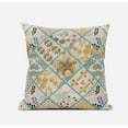 thumbnail image 2 of Amrita Sen Fall Patch Snowflowers Throw Pillow with Removable Cover in Gold Red White 16x16, 2 of 6