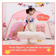thumbnail image 3 of Juguete Carpa Bloosom  Niñas Casa Castillo Con 3m Luces Estrella Rosa, 3 of 4