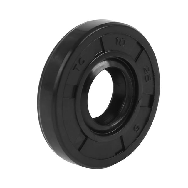 Sellos de eje de aceite TC de doble labio negro de 10 mm x 25 mm x 7 mm para automóviles