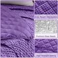 thumbnail image 6 of Teler Weighted Blanket for Adults（48 x 72，12lbs）Cooling Weighted Heavy Blanket,Dark Purple, 6 of 7