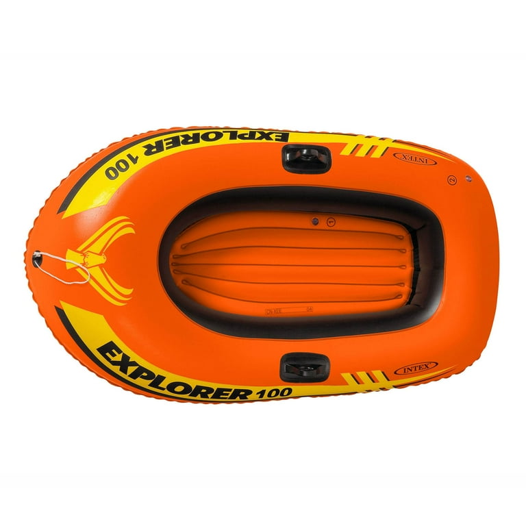 Intex Explorer 100 1 Person Youth Pool Lake Inflatable Raft Row Boat