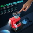 thumbnail image 2 of Power Inverter for Milwaukee 18V Battery, 200W Portable Power Supply Inverter,DC 18V to AC 110V~120V Battery Power Station with 2 USB&AC Battery Powered Outlet for m18 Battery Inverter, 2 of 9