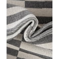 thumbnail image 4 of Unique Loom Williamsburg Collection Area Rug - Striped (5' 1" Round Dark Gray/Ivory), 4 of 6