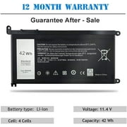 WDX0R WDXOR Battery For DELL Inspiron 15 5567 5568 13 5368 7368 7569 -