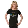 thumbnail image 3 of Retro PACMAN Dont Play With Your Food Women's T Shirt Ladies Tee Brisco Brands S, 3 of 5