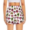thumbnail image 2 of Lsque Halloween Mouth Printed Women's Running Shorts with Liner Pockets,Elastic Quick Dry Workout Athletic Gym Yoga Shorts,Womens High Waist Shorts-Medium, 2 of 9