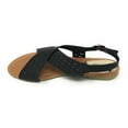 thumbnail image 4 of Victoria K Women's Perforated CrissCross Straps With Side Buckle Sandals, 4 of 5