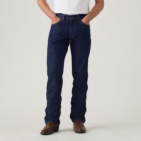 Levi's Men's 557 Western Straight Jeans Dark Blue Size 32x36