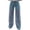 Light Blue, variant on Women Casual Lace Patchwork Jeans Distressed Denim Pants with Pockets Relaxed Fit Hole Trousers for Party Club, Light Blue M
