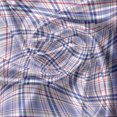 thumbnail image 5 of Ambesonne Checkered Valance Pack of 2, Country Style Soft, 42"X18", Violet Blue White Pink, 5 of 5