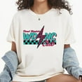 thumbnail image 1 of Classic Meets Casual – Crew Neck T-Shirt with Nostalgic 'Proud Member WDNC Club' Design, 1 of 6
