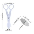 thumbnail image 2 of kurtrusly Piping Flower Scissors Nail Set Cake Icing Flower Detachable Plastic Lifter Cupcake Pastry Decorating Tool, White, 2 of 7