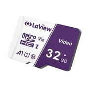LaView 32GB Micro SD Card, MicroSD XC UHS-I Memory Card - 100MB/S, 667X, U1, Class10, FHD Video V10, A1, FAT32