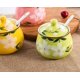 thumbnail image 5 of Ceramic Japanese Hand Painted Flower Sugar Bowl Seasoning Jar with Lid Spoon, 5 of 5