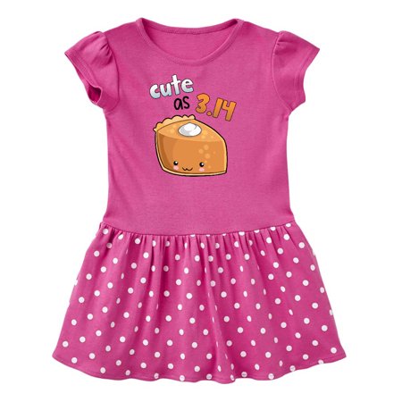 

Inktastic Cute as 3.14 Pi Day Pumpkin Pie Pun Gift Toddler Girl Dress