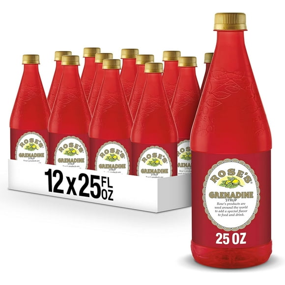 a2zchef Roses Grenadine Syrup 739 ml/25 fl oz (12/CASE)