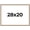 Liscio Argeto, variant on 28x20 Frame Silver Real Wood Picture Frame Width 0.75 inches | Interior Frame Depth 0.5 inches |