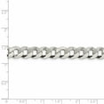 thumbnail image 2 of Auriga Fine Jewelry 925 Sterling Silver 8.5 mm Beveled Curb Chain Necklace for Men 26", 2 of 7