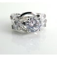 thumbnail image 4 of Alisha 3 Ring Wedding Ring Set for Women Engagement Matching Band Ginger Lyne Collection, 4 of 5