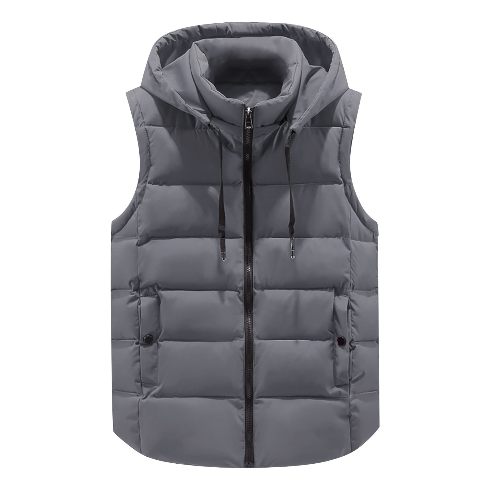 Women's Warm Vest Outerwear Thick Padded Sleeveless Casual Vest With Detachable Hood Coat without Sleeves Womens down Vest Womens Western Vests Outerwear Adventurer Vest Fall Vests for Women Running