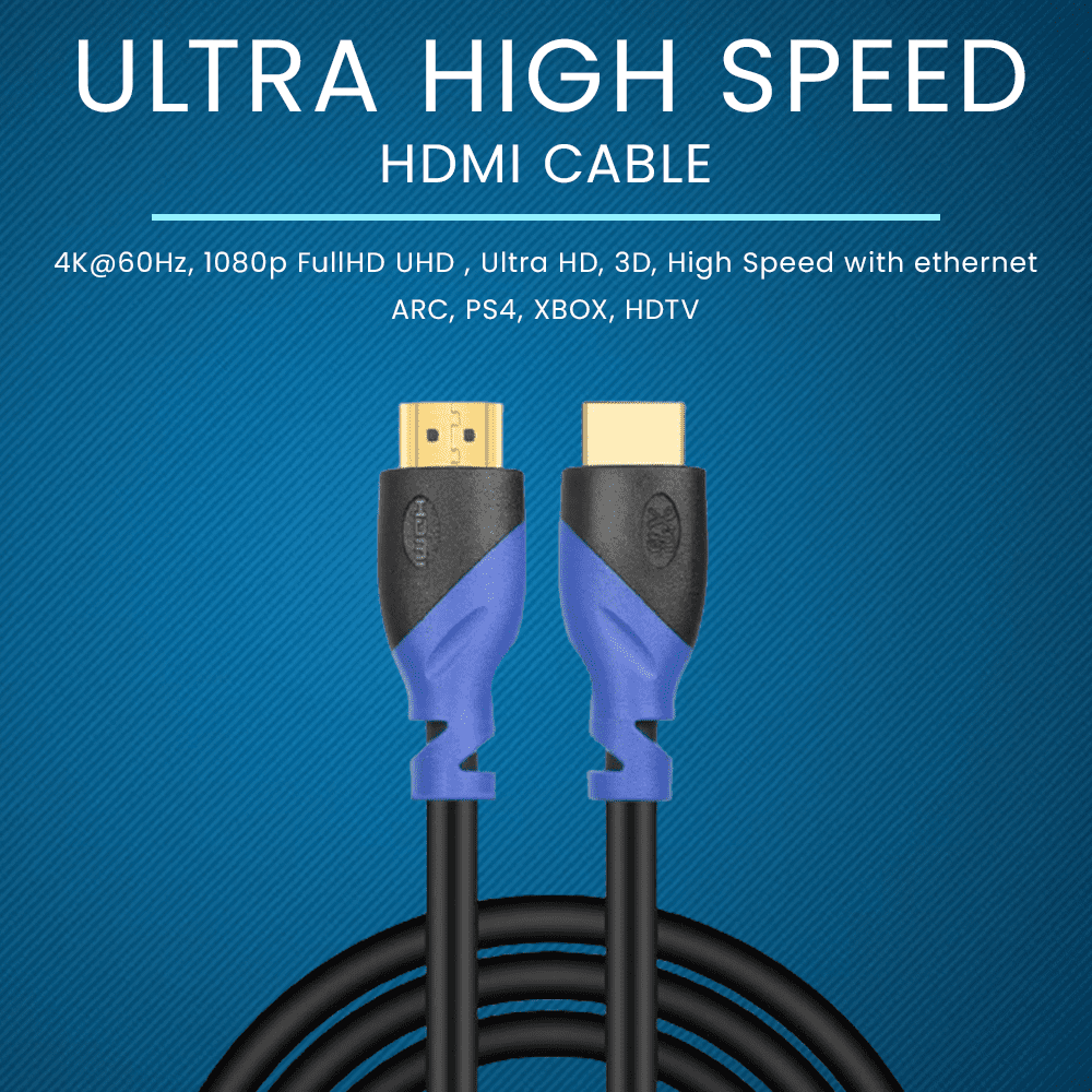 30FT High Speed V2.0 HDMI Cable Ultra HD Ethernet HDTV 2160p 4K 3D for PS3 XBOX 