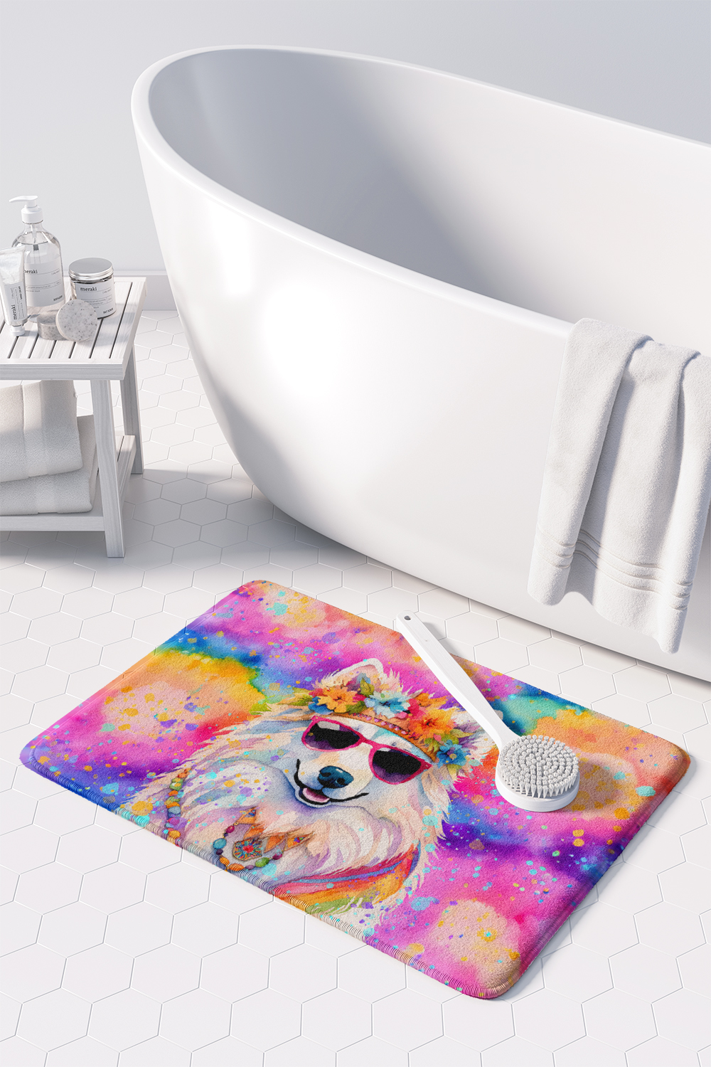 Yorkshire Terrier Hippie Dawg Memory Foam Kitchen Mat