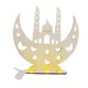 thumbnail image 3 of Lámpara de mesa de madera para decoración de Eid Mubarak, artesanía árabe para Eid, elementos clásicos tradicionales, adorno para reuniones familiares, resistente. Estilo A, 3 of 9