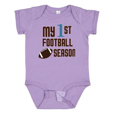 

Inktastic My First Football Season Gift Baby Boy or Baby Girl Bodysuit