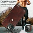thumbnail image 2 of Wallet Crossbody for iPhone 14 Pro 6.1" 2022 Case with Lanyard Strap, Allytech PU Leather Protective Handbag Card Holder Kickstand Detachable Shoulder Strap Cover Women Men, Coffee, 2 of 8