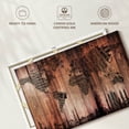 thumbnail image 6 of Elephant Stock Wooden Landmark World Map Wall Art - Horizontal Canvas Wall Art - Living Room Wall Decor - Map Canvas - Gray And Brown Decor - 12" x 8", 6 of 8
