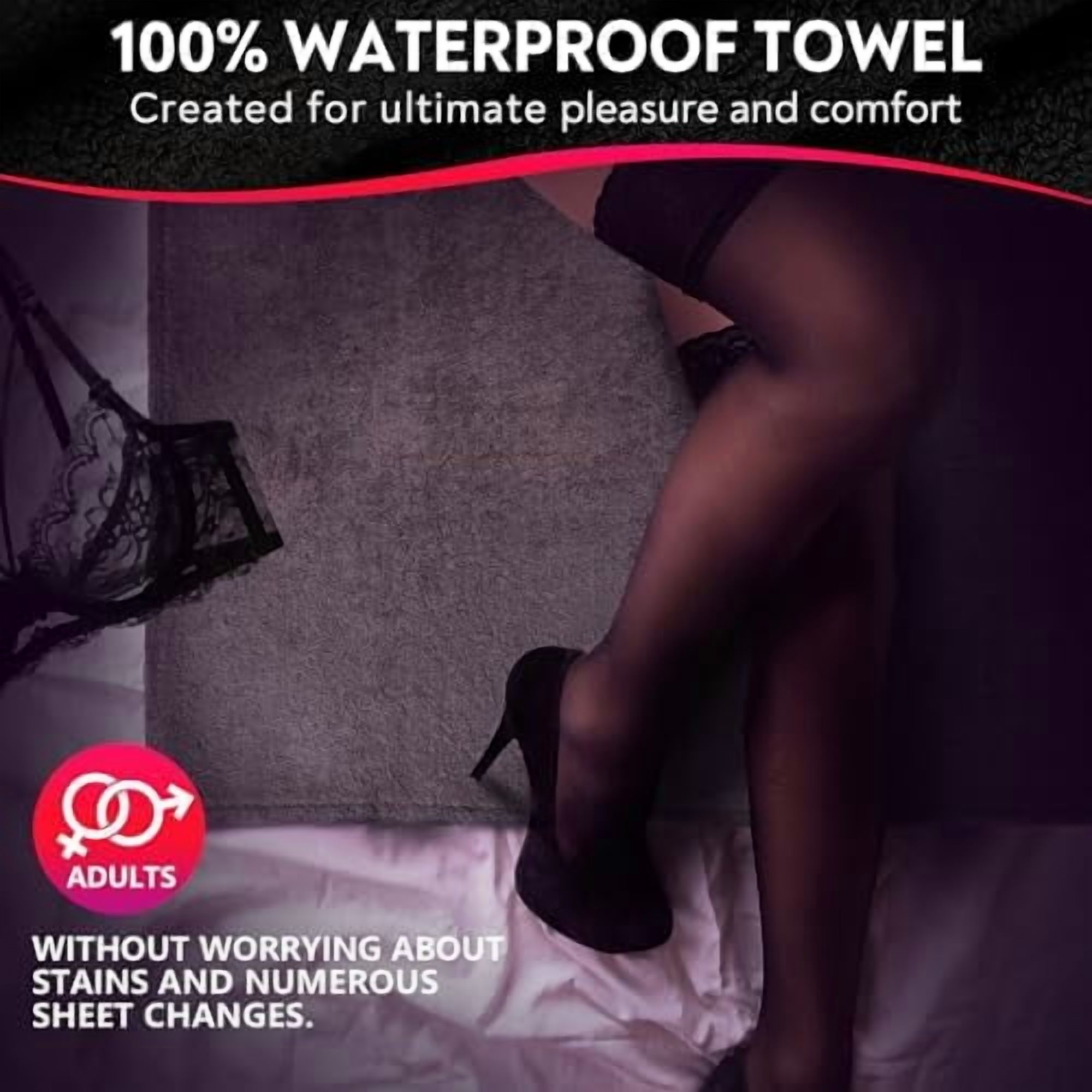 | Washable Waterproof & Stainproof Sex Towel/blanket, Mattrass Protector, Incontinence Bed Pad & Pet-Friendly Waterproof Mat | 4-in-1 Multi-Functional Solution for Pleasure, Comfort & Protection