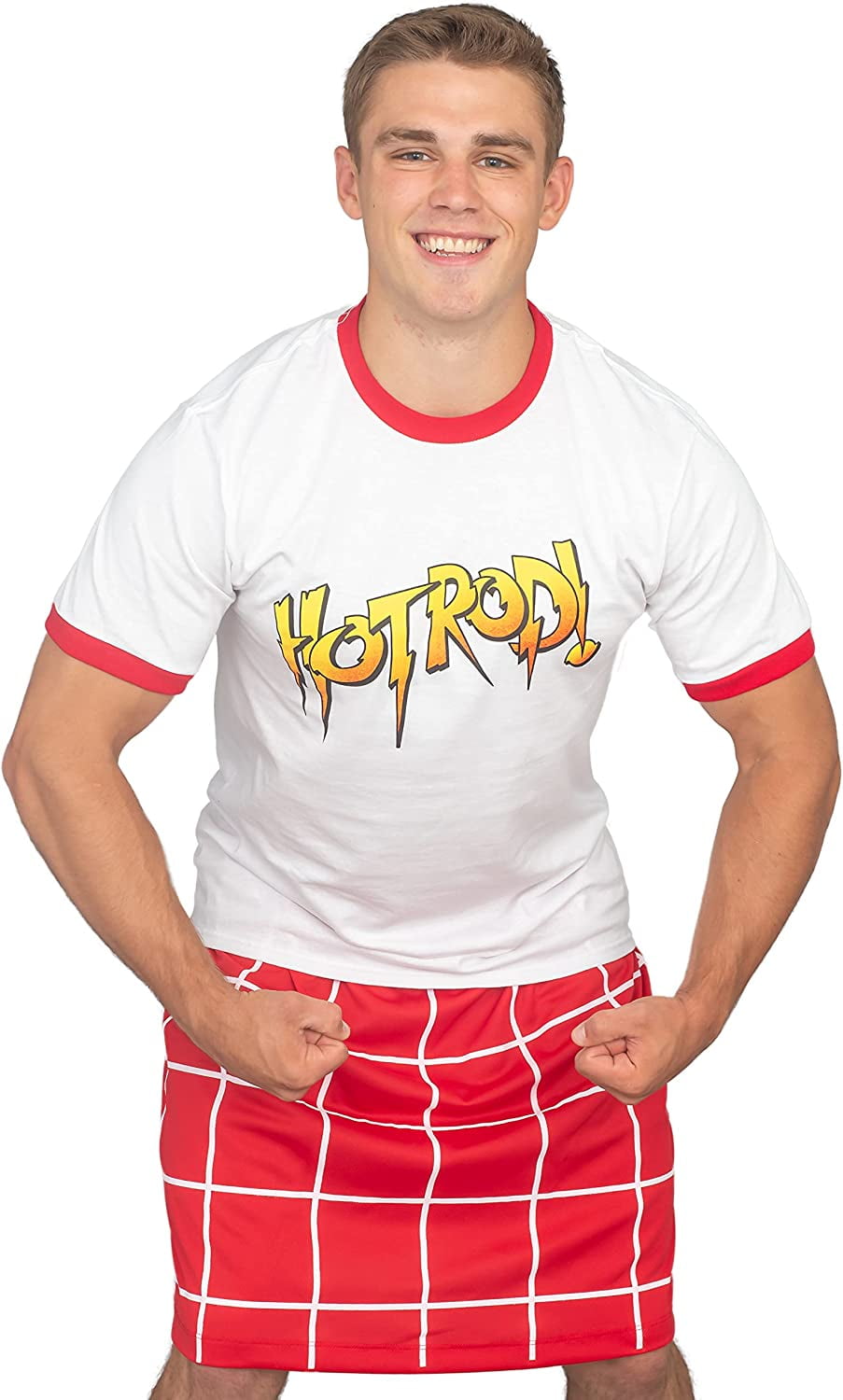 Rowdy Roddy Piper Hot Rod Wrestling White Adult T-Shirt