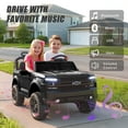 thumbnail image 5 of 24V 2 Seater Ride on Car for Kids, Licensed Chevrolet Silverado Ride on Toys Truck with Remote Control, Bluetooth, LED Lights, Kids Cars Electric Vehicles for Boys Girls Ages 3-8 Gifts, Black, 5 of 10