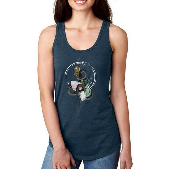 Crystalline Serpent I Racerback Tank Women -Grace Popp Designs, Female x-Small