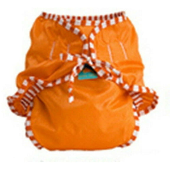 Kushies Reusable Swim Diaper (Medium, Orange)