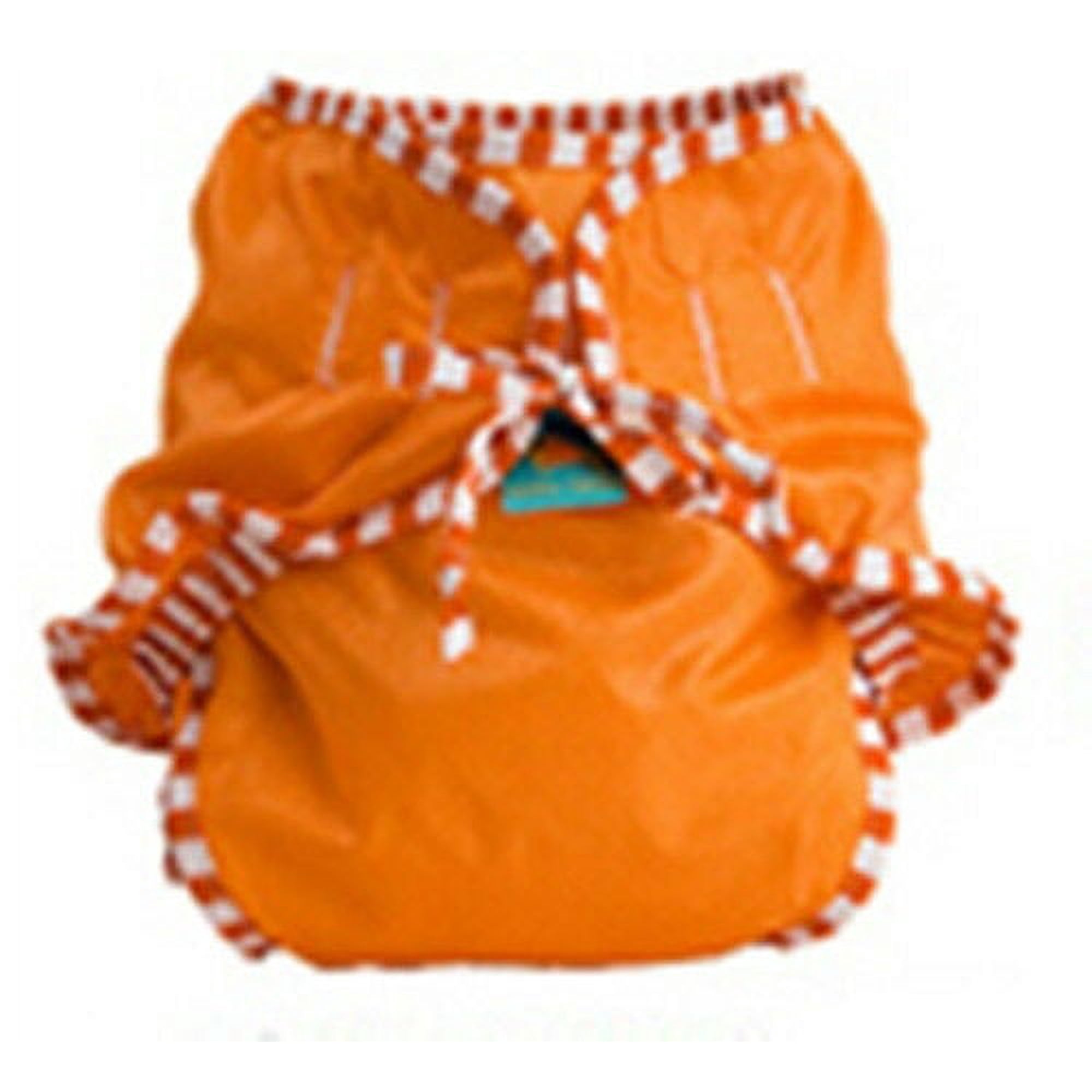 Kushies Reusable Swim Diaper (Medium, Orange)