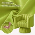 thumbnail image 5 of Korser 360° Swivel Accent Chair with Velvet Upholstered Swivel Barrel Chairs for Living Room, Bedroom,Green, 5 of 8