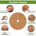 thumbnail image 4 of Osfvolr 4 Pack 15.7 Inch Coconut Fiber Mulch Ring-for Moisture Retention, Indoor Outdoor Trees and Landscaping, 4 of 7