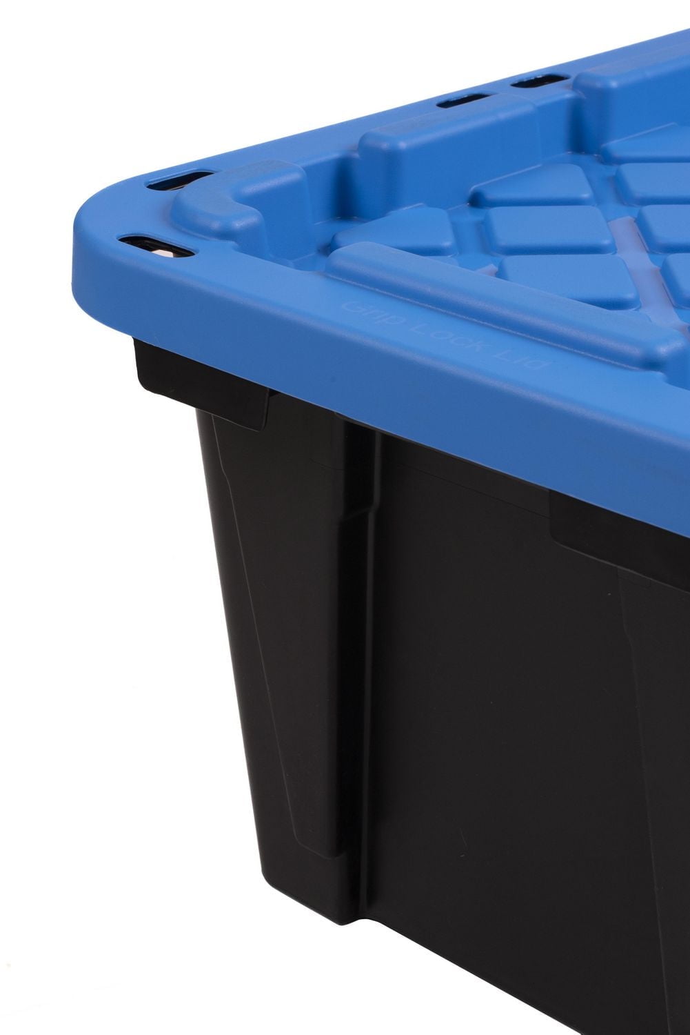 Ramtuff Strong Box 45-L Black and Blue Lid, Ramtuff Strong Box 45L Blue Lid