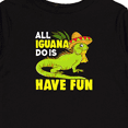 thumbnail image 4 of Inktastic Iguana Funny Pet Boys or Girls Long Sleeve Toddler T-Shirt, 4 of 5