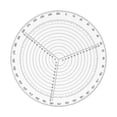 thumbnail image 2 of Peggybuy Acrylic Round Center Finder Compass Circle Cutter for Wood Turners Lathe, 2 of 5
