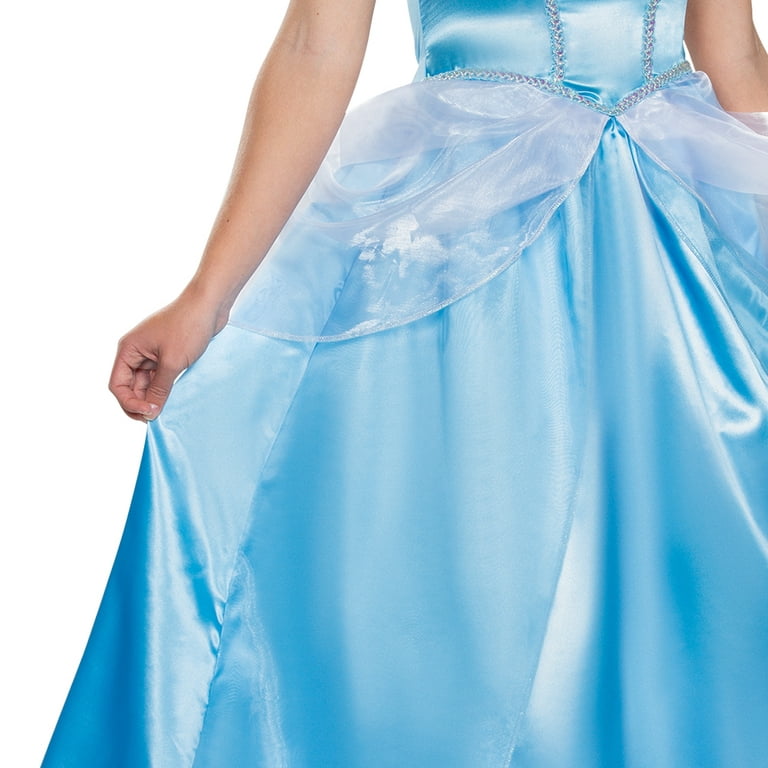 Disguise womens Cinderella Costume, Official Disney Princess Cinderella  Deluxe Costume Dress, Blue, Small (4-6) : : Clothing, Shoes &  Accessories