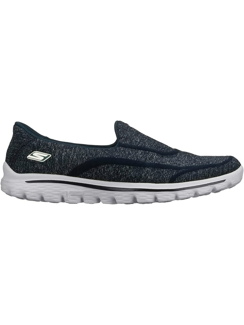 realce Retencion presión Skechers Performance Women's Go Walk 2 Super Sock 2 Slip-On Walking Shoe  Navy/Grey 11 - Walmart.com