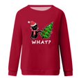thumbnail image 4 of Sudaderas Navideñas Con Cuello Redondo Para Mujer Suéter Estampado Blusa Suelta Tops Sin Capucha Odeerbi  ODB191592, 4 of 5