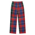 thumbnail image 2 of FORMRS Kids Pajama Pants with Pockets Size 6-8Y Boys Lounge Sleep Bottoms, Red Green Pattern, 2 of 8