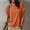 A321 Orange, variant on Womens Overlap Hem Henley Button Down Short Sleeve Top Casual Round Neck Summer Shirts Fashion Cross Front Blouses Loose Fit Basic Everyday Jersey Tees